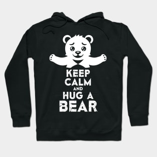 Cute Bear Hug Design Hoodie